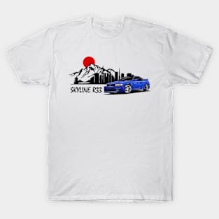 Nissan Skyline r33 GTR, JDM Car T-Shirt